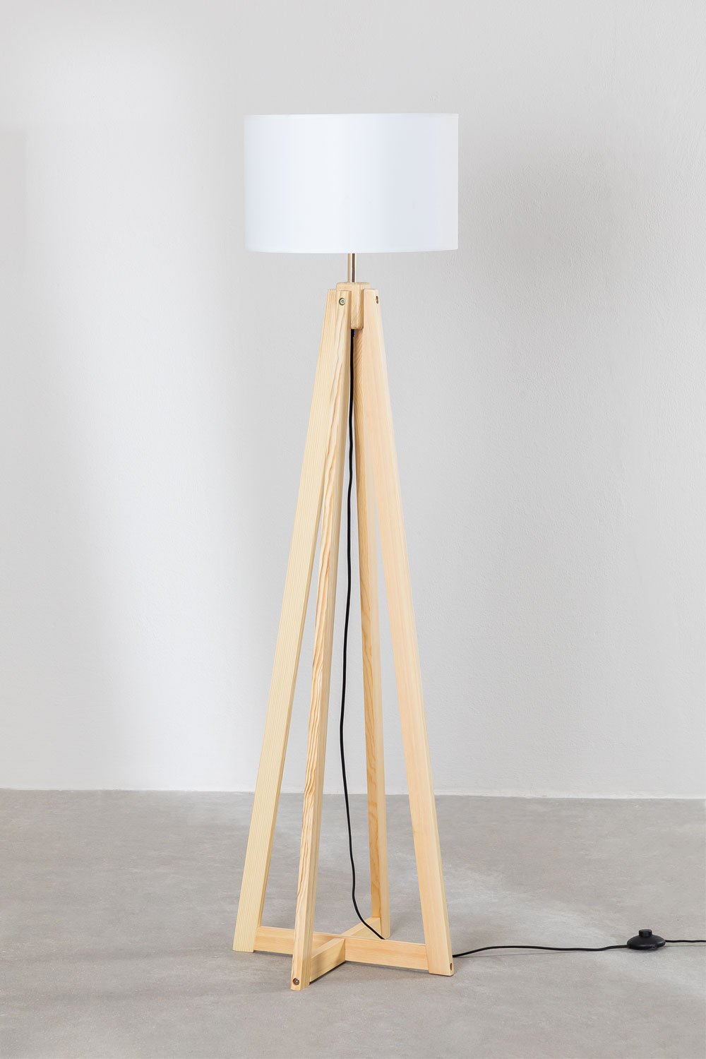 Stehlampe aus Holz Bayah , Galeriebild 1