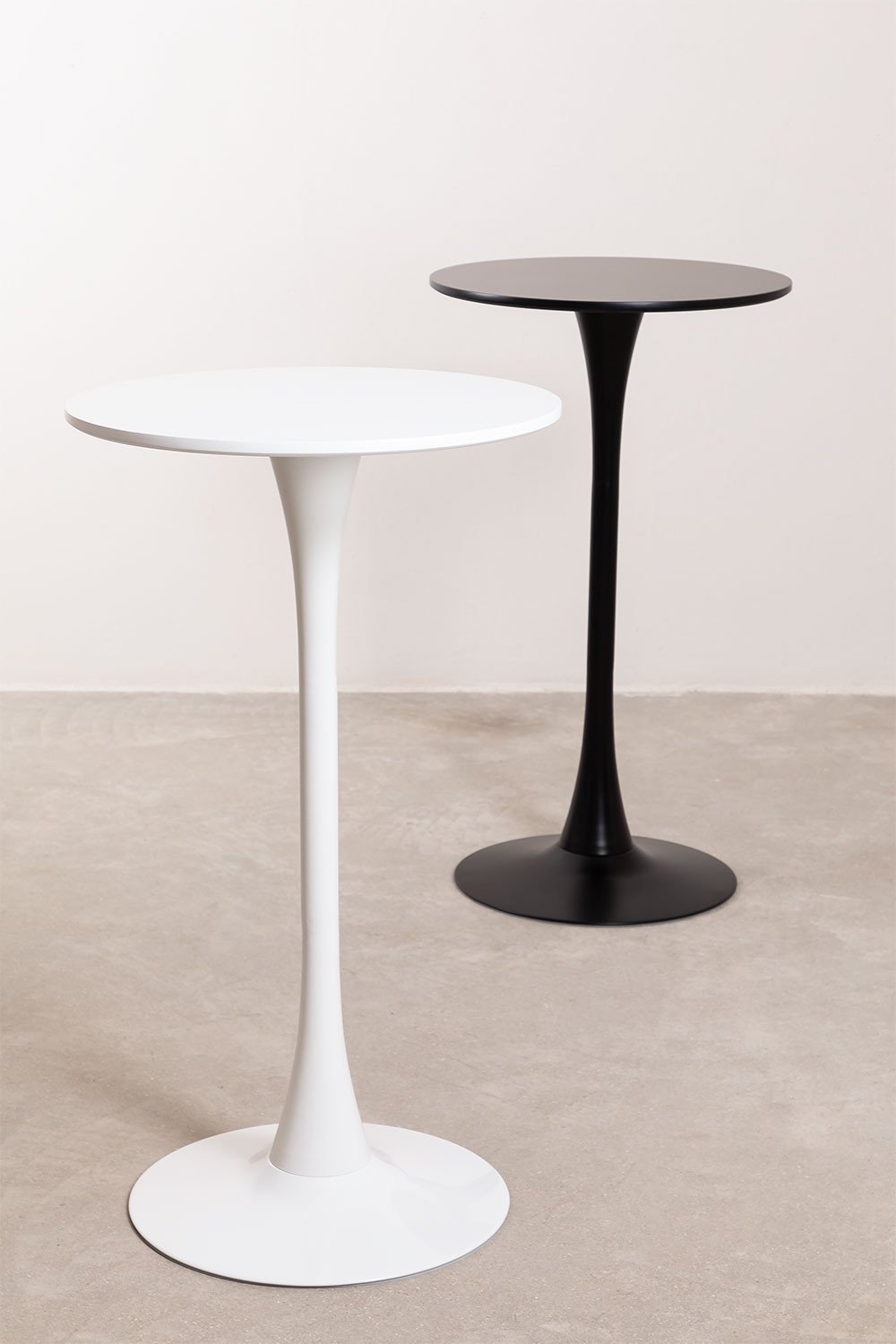 Runder Bartisch Ø60 cm aus MDF und Metall Ivet Style, Galeriebild 5