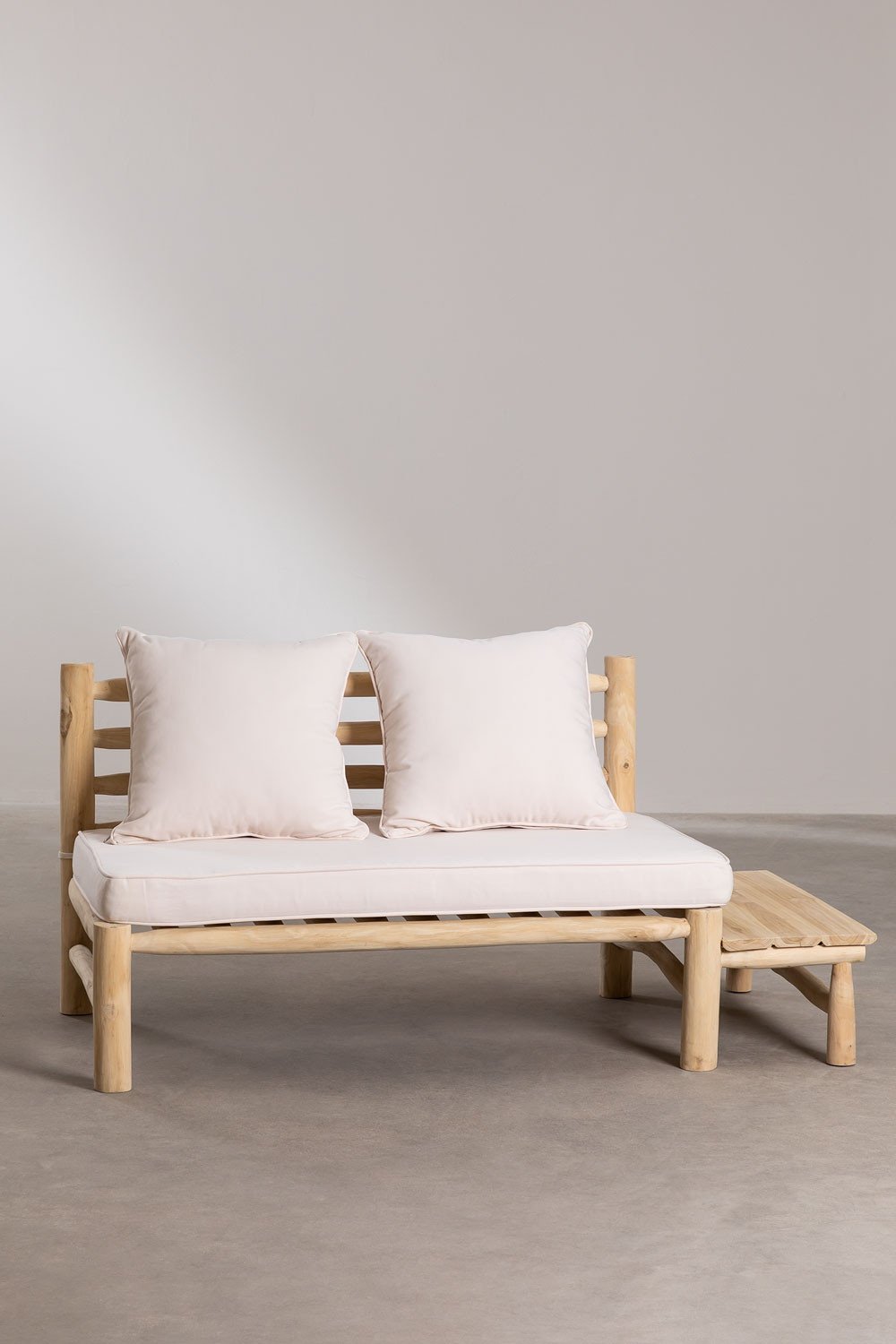 2-Sitzer-Sofa aus Teakholz Nabila, Galeriebild 1