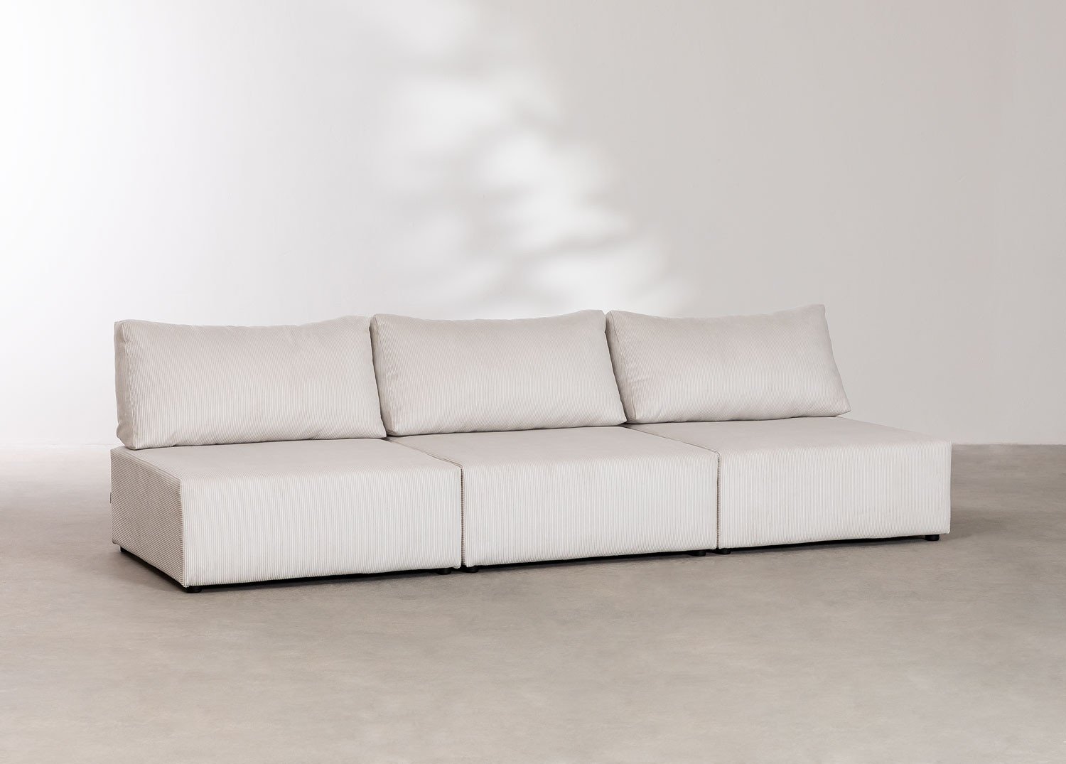 3-teiliges modulares Sofa aus Kord Kata , Galeriebild 1