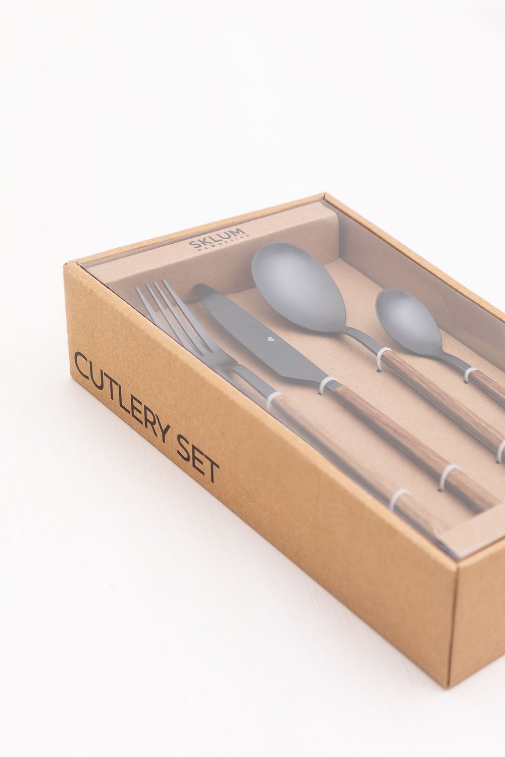 Priya Besteckset mit Holzoptik, 16-teilig, Galeriebild 7