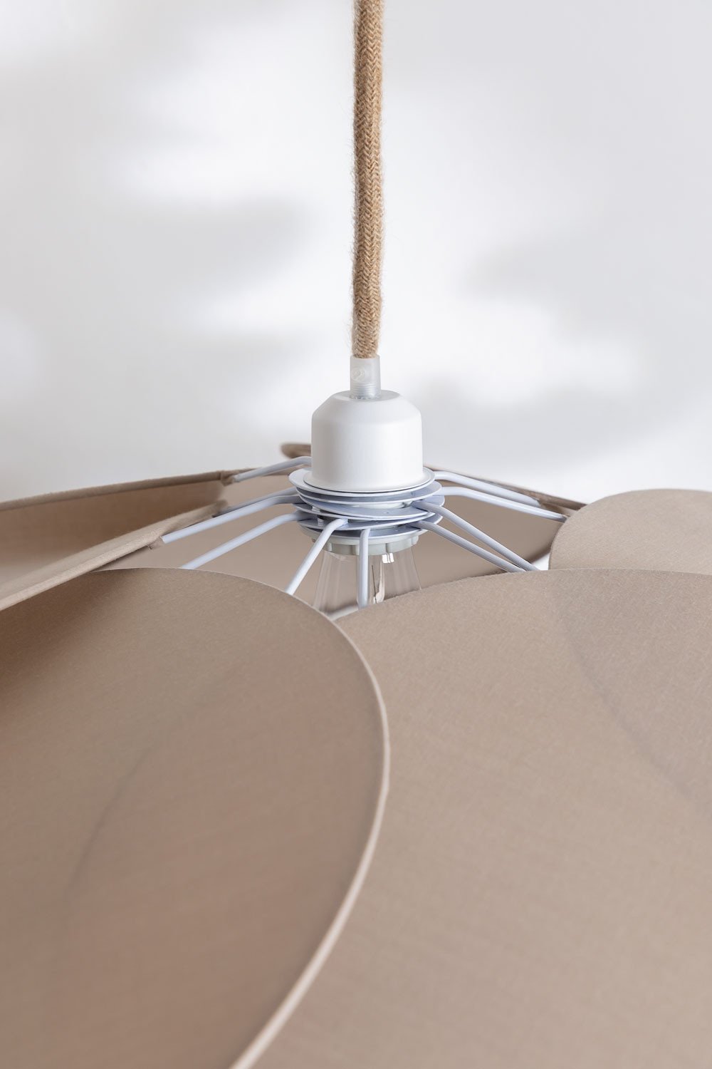 Hängende Deckenlampe aus Baumwolle Okai Style, Galeriebild 5