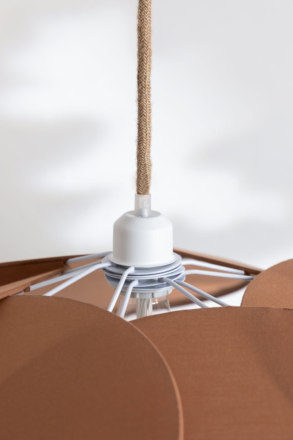 Hängende Deckenlampe aus Baumwolle Okai Style, Galeriebild 4