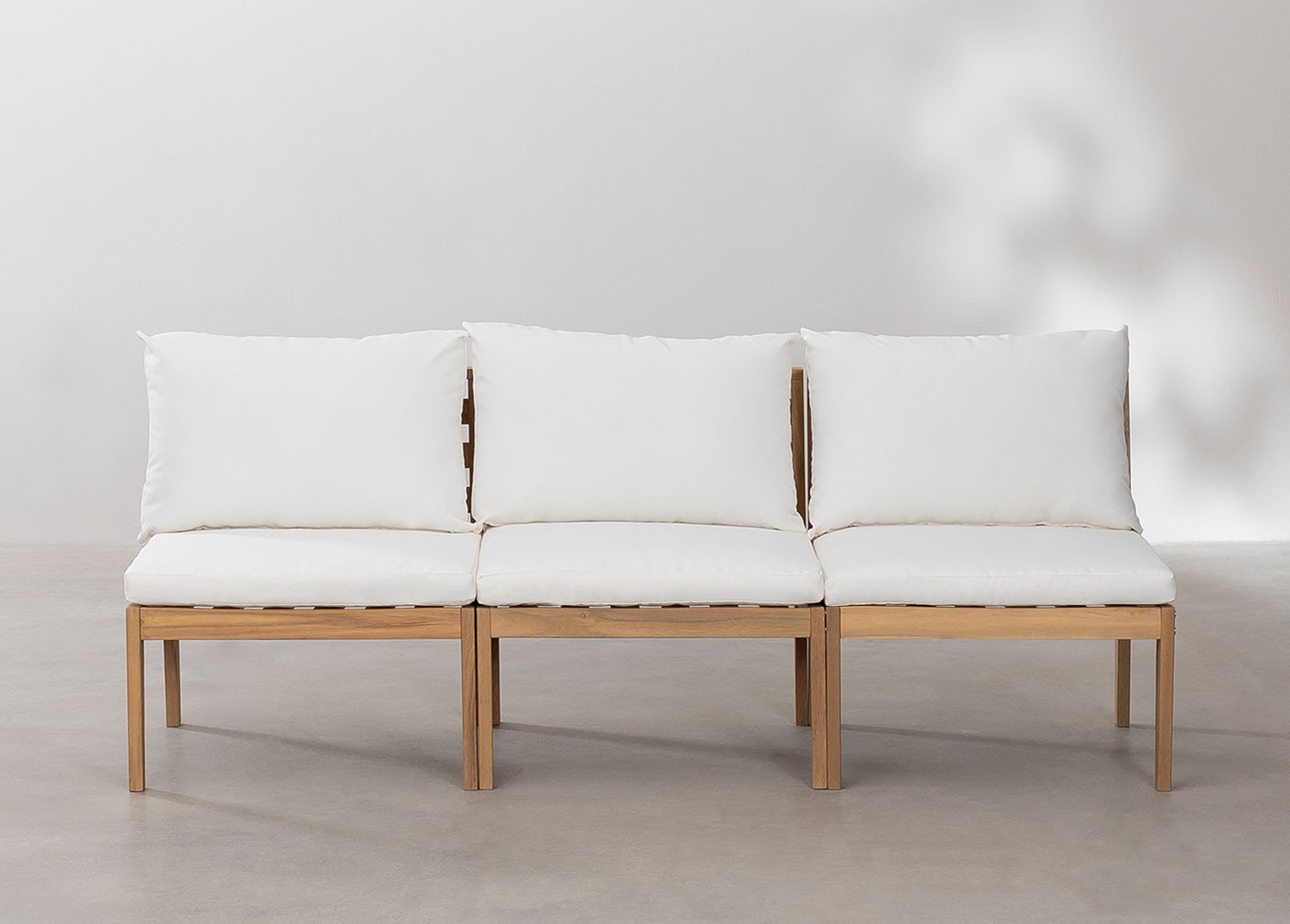 3-teiliges modulares Gartensofa Filips aus Akazienholz            , Galeriebild 3