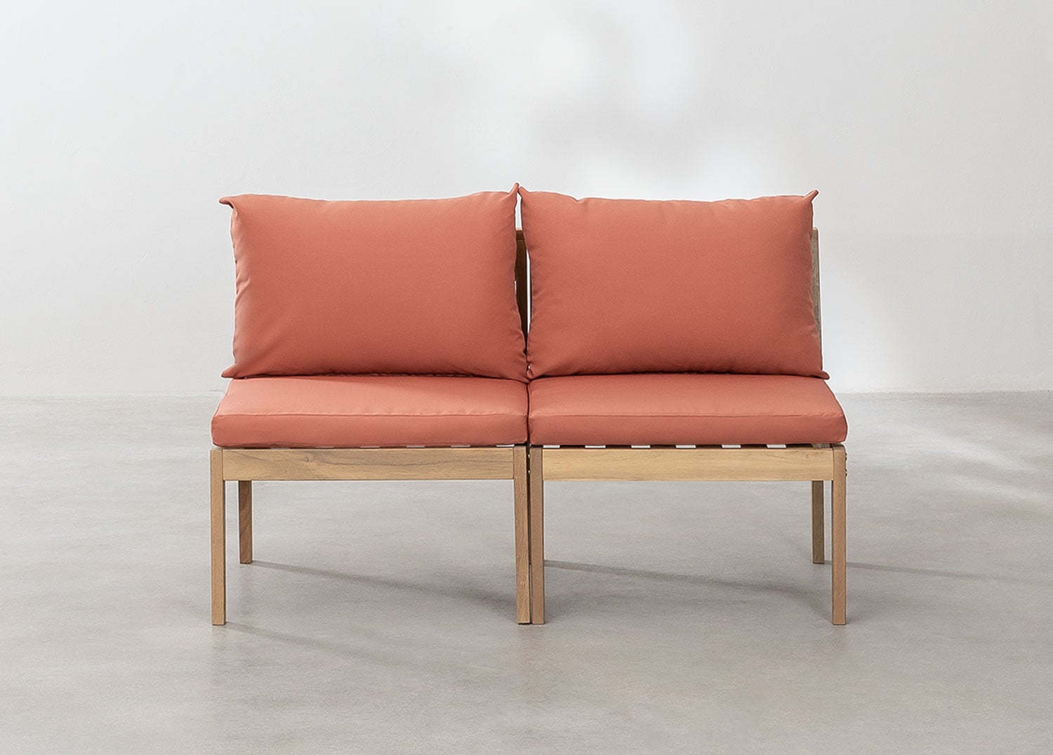 2-teiliges modulares Gartensofa aus Filips-Akazienholz            , Galeriebild 3