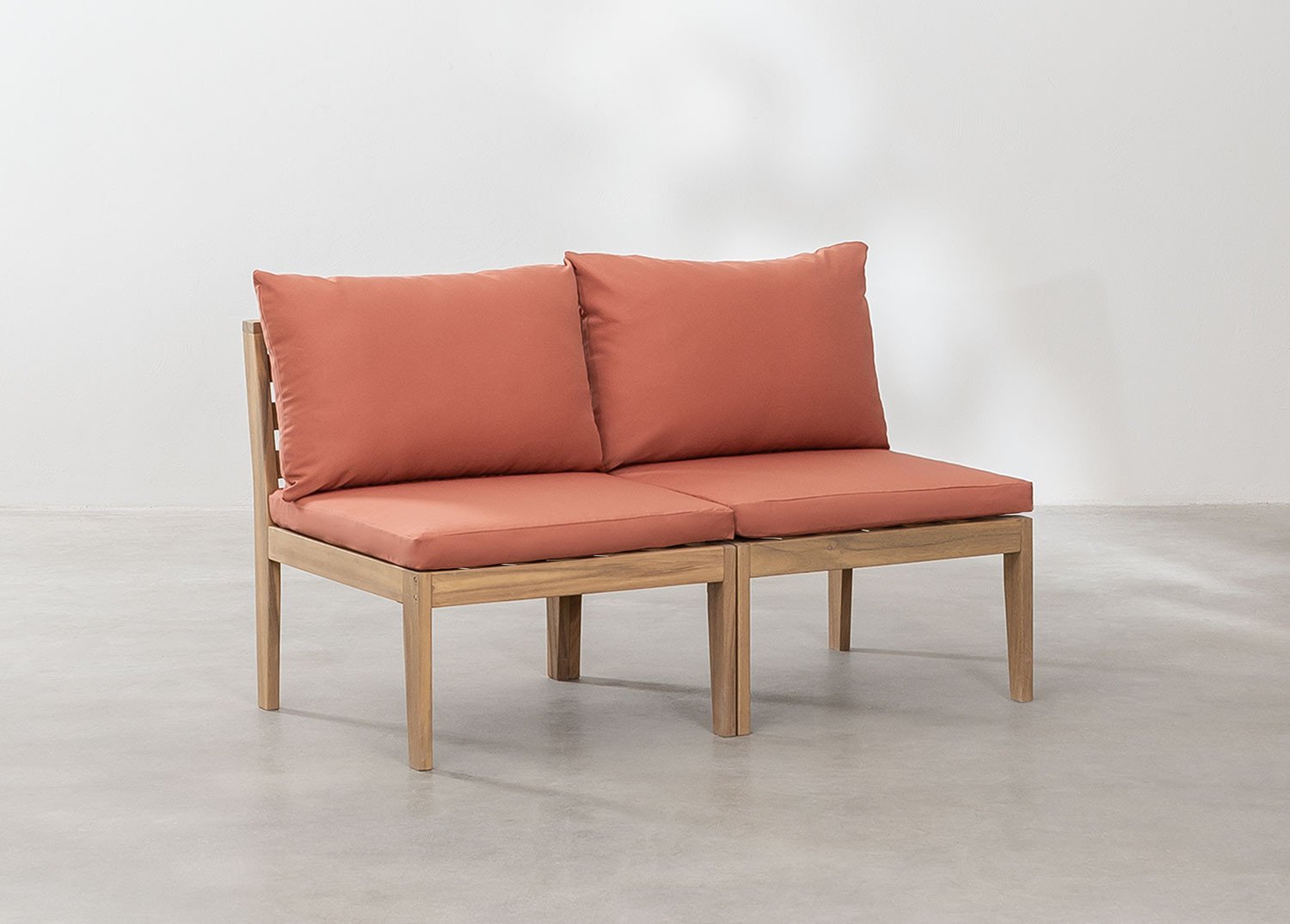 2-teiliges modulares Gartensofa aus Filips-Akazienholz            , Galeriebild 2