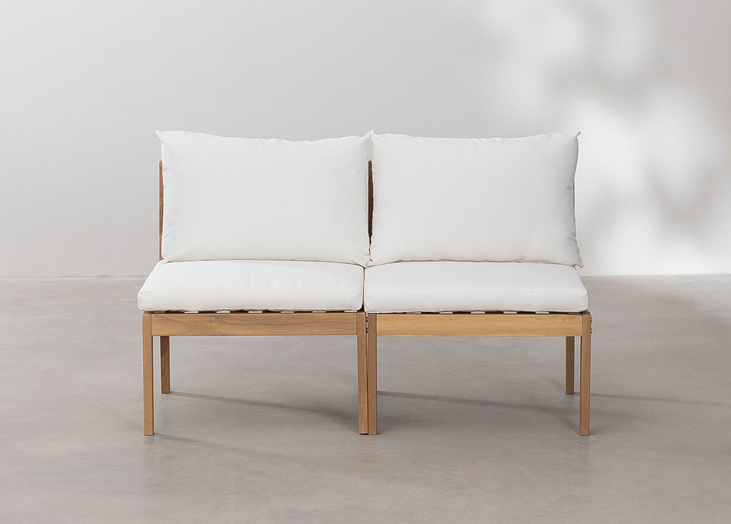 2-teiliges modulares Gartensofa aus Filips-Akazienholz            , Galeriebild 3