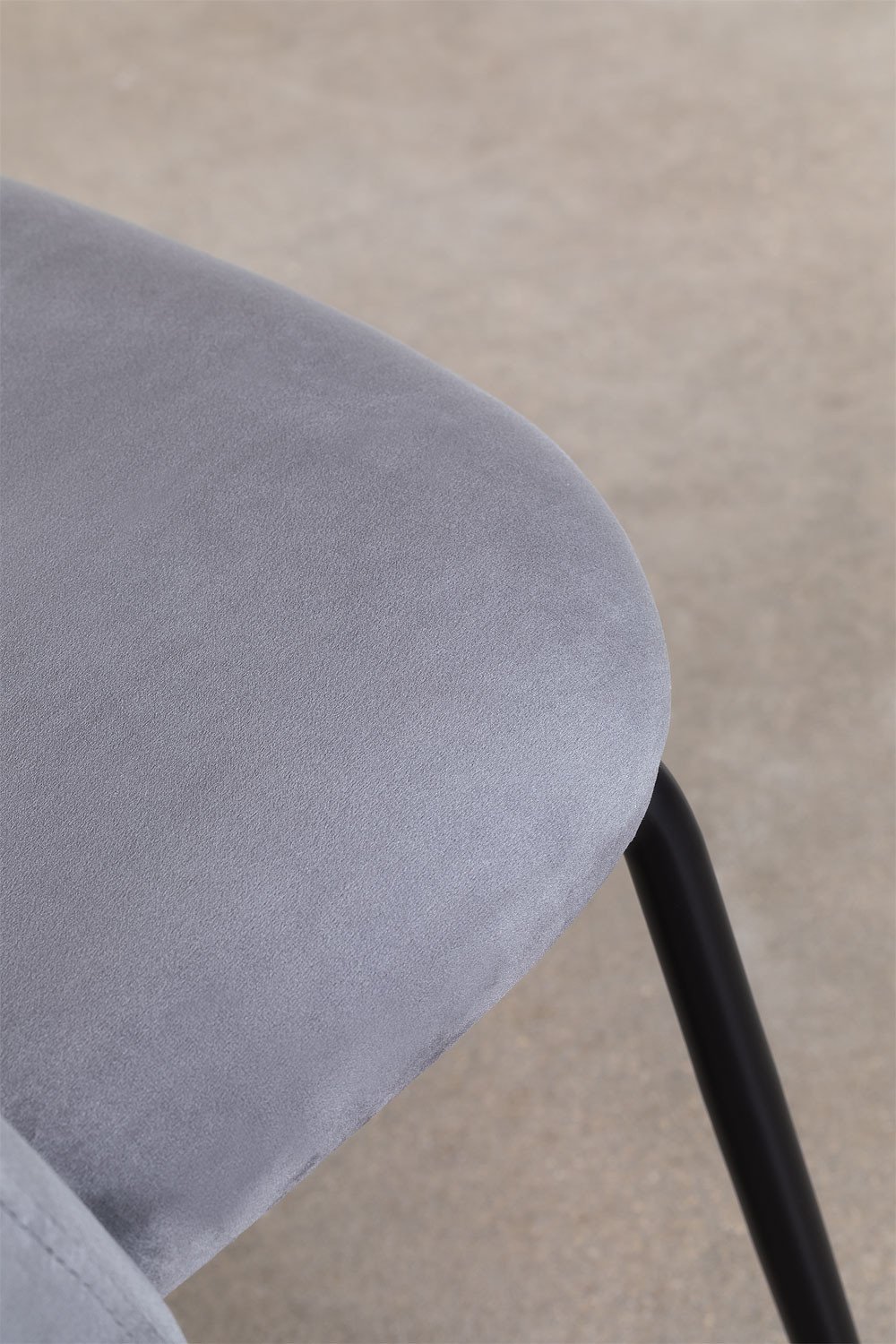 Esszimmerstuhl aus Samt Kana Design, Galeriebild 7