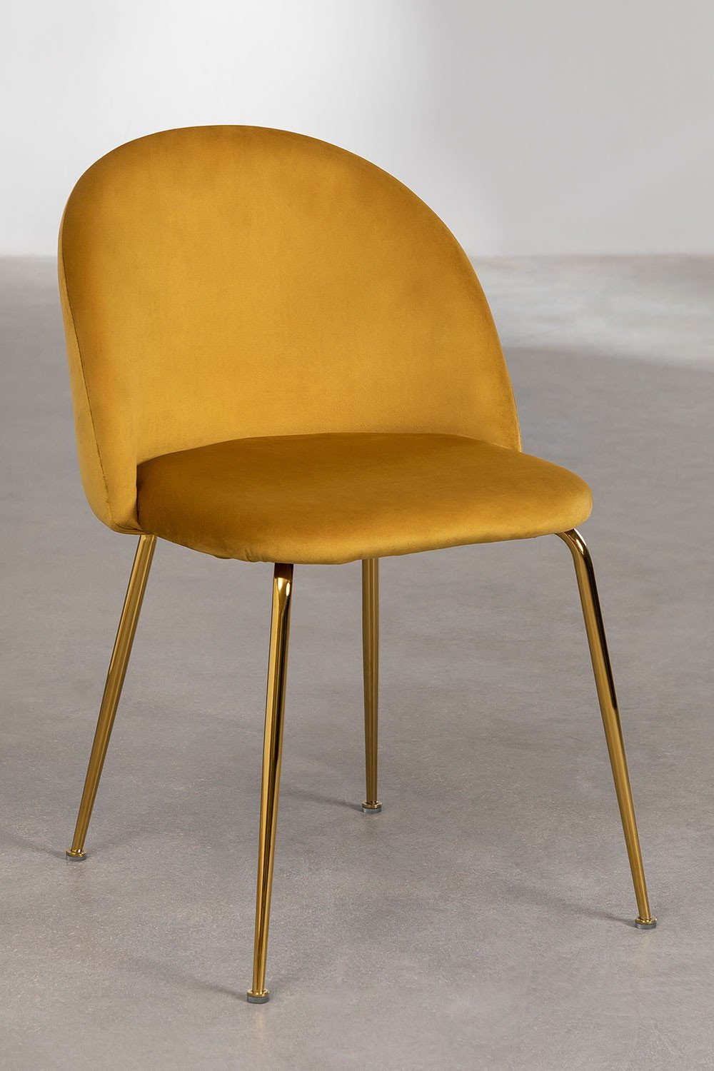 4er-Set Esszimmerstühle aus Samt Kana Design, Galeriebild 3