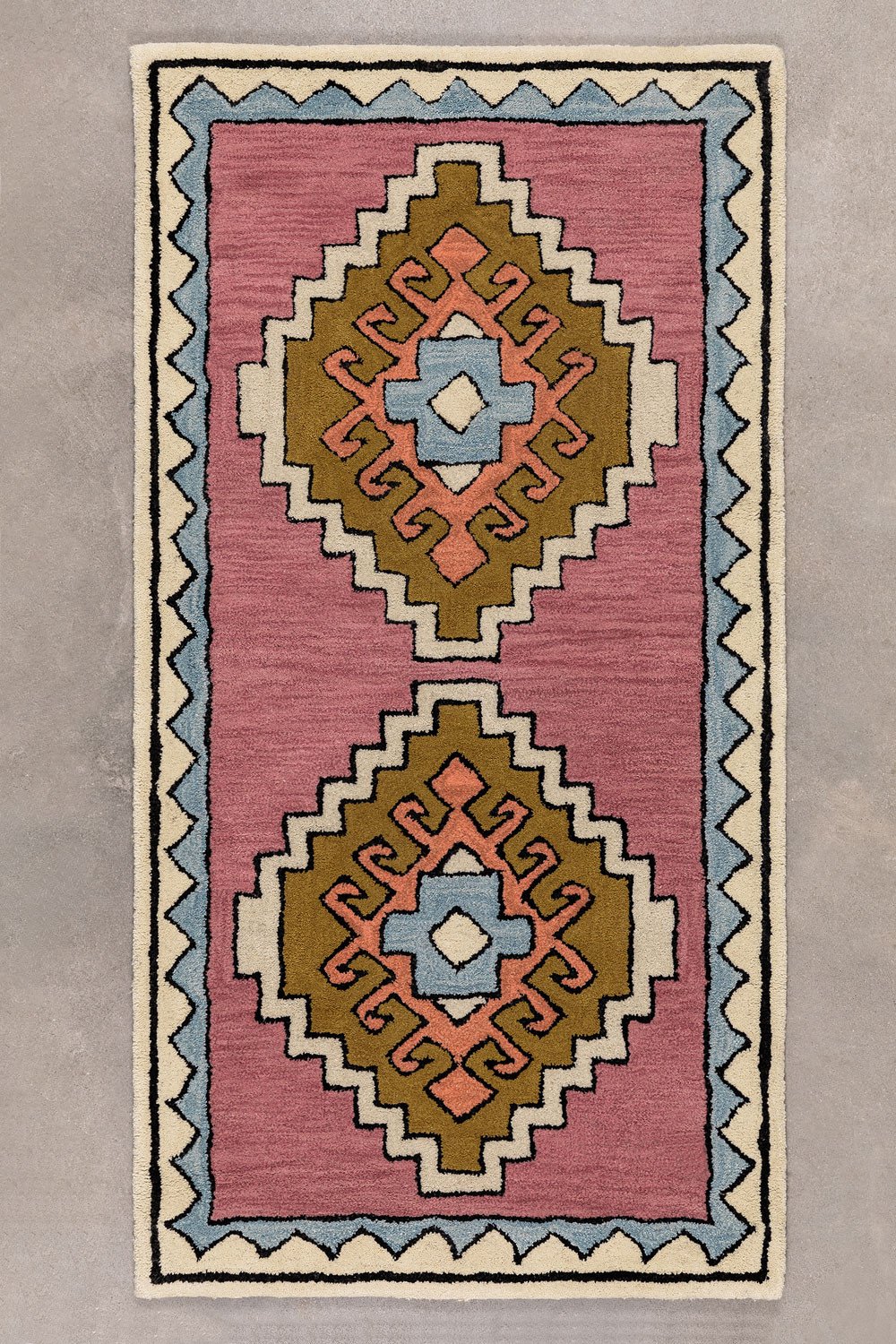 Teppich aus Wolle und Baumwolle (70 x 140 cm) Ilan, Galeriebild 1