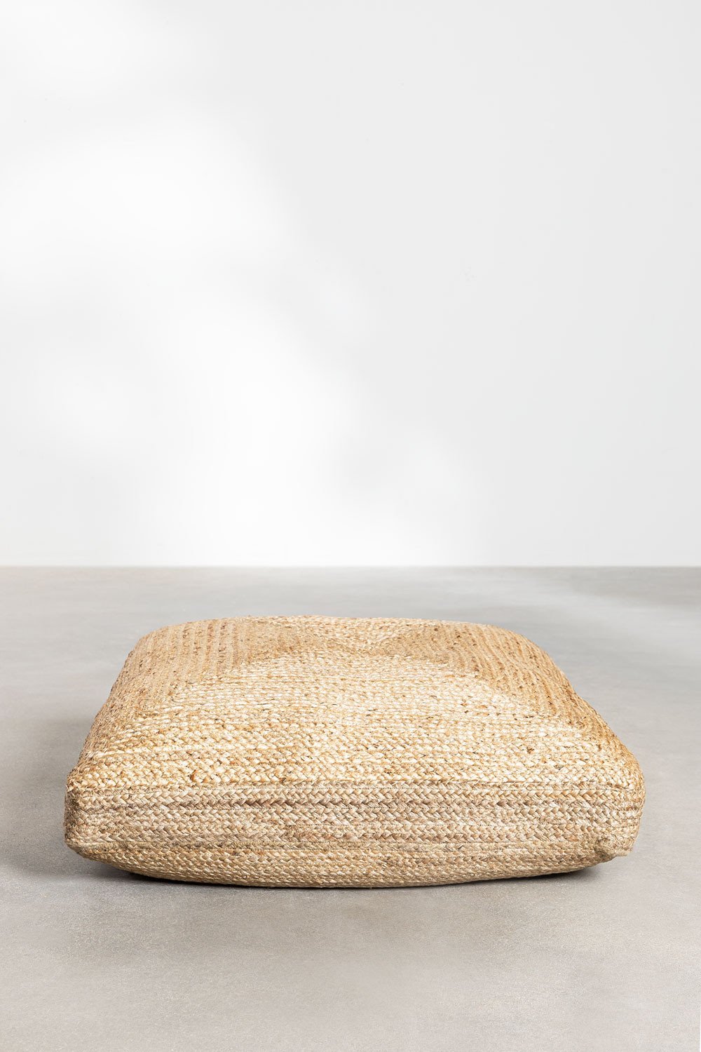 Quadratischer Pouf aus Jute Pilew SKLUM