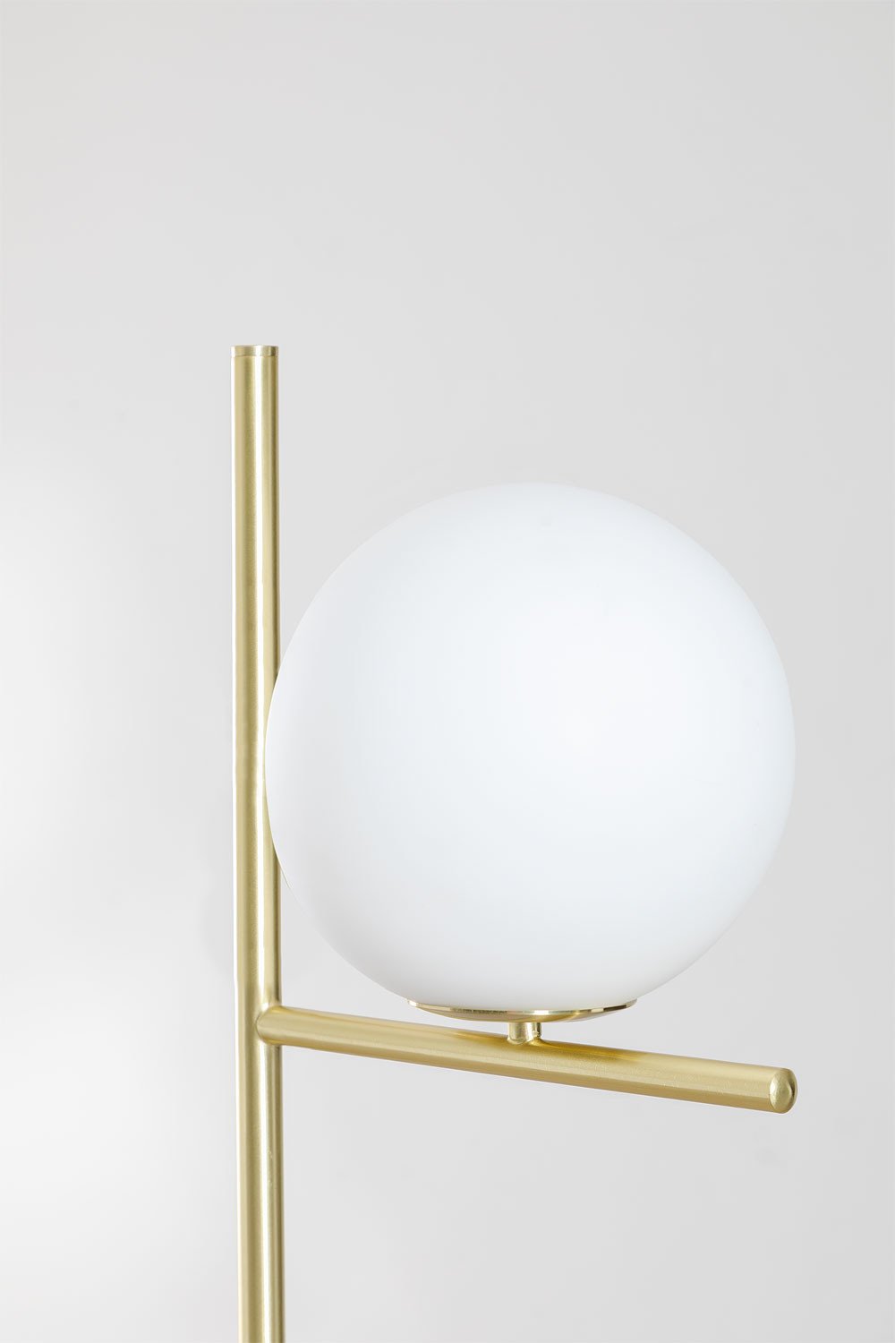 Stehlampe aus Eisen mit Garland-Glaskugel, Galeriebild 4