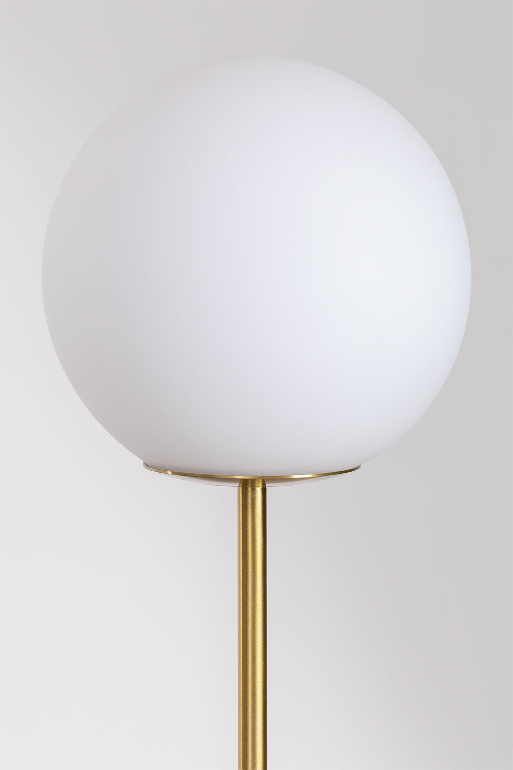 Stehlampe aus Eisen, Marmor und zwei Niama-Glaskugeln     , Galeriebild 4