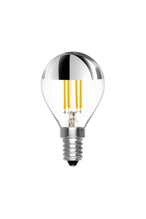 Dimmbare und reflektierende Vintage LED-Glühbirne E14 Orbit
