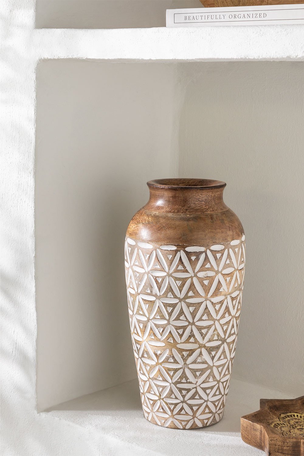 Vase aus Mangoholz Araza, Galeriebild 1