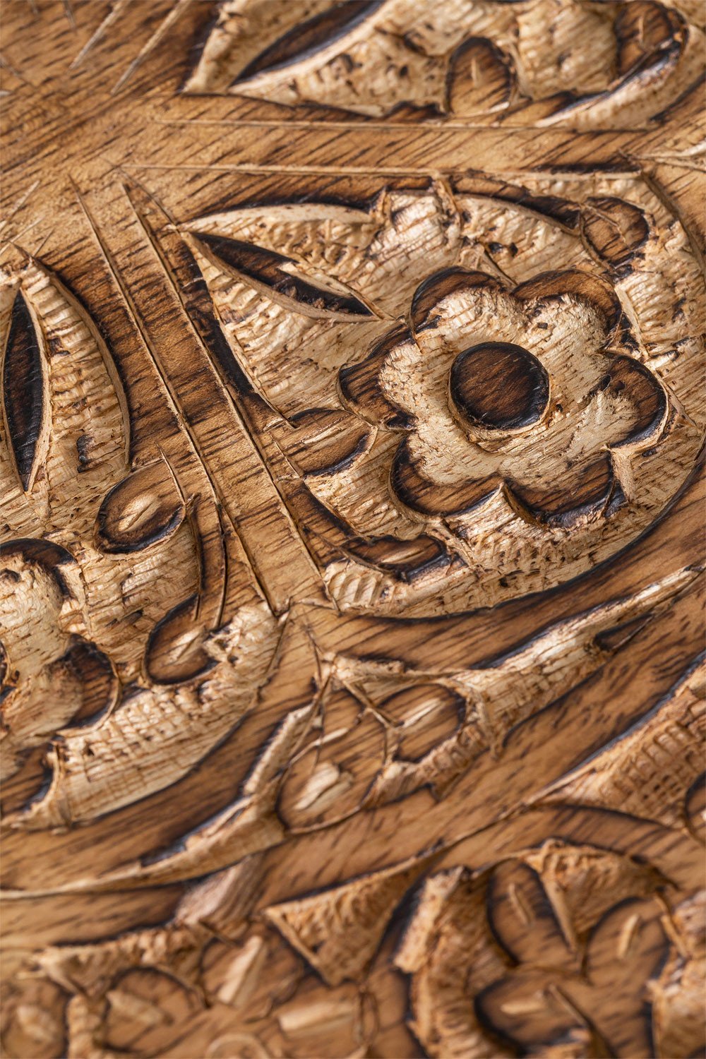 Runder Beistelltisch aus Mangoholz (Ø60 cm) Nanup, Galeriebild 6