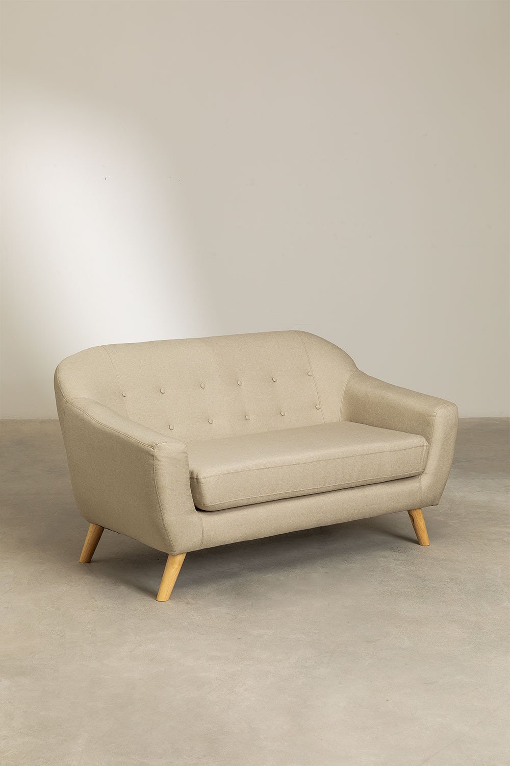 2-Sitzer Sofa aus Leinen und Stoff Aktic, Galeriebild 1