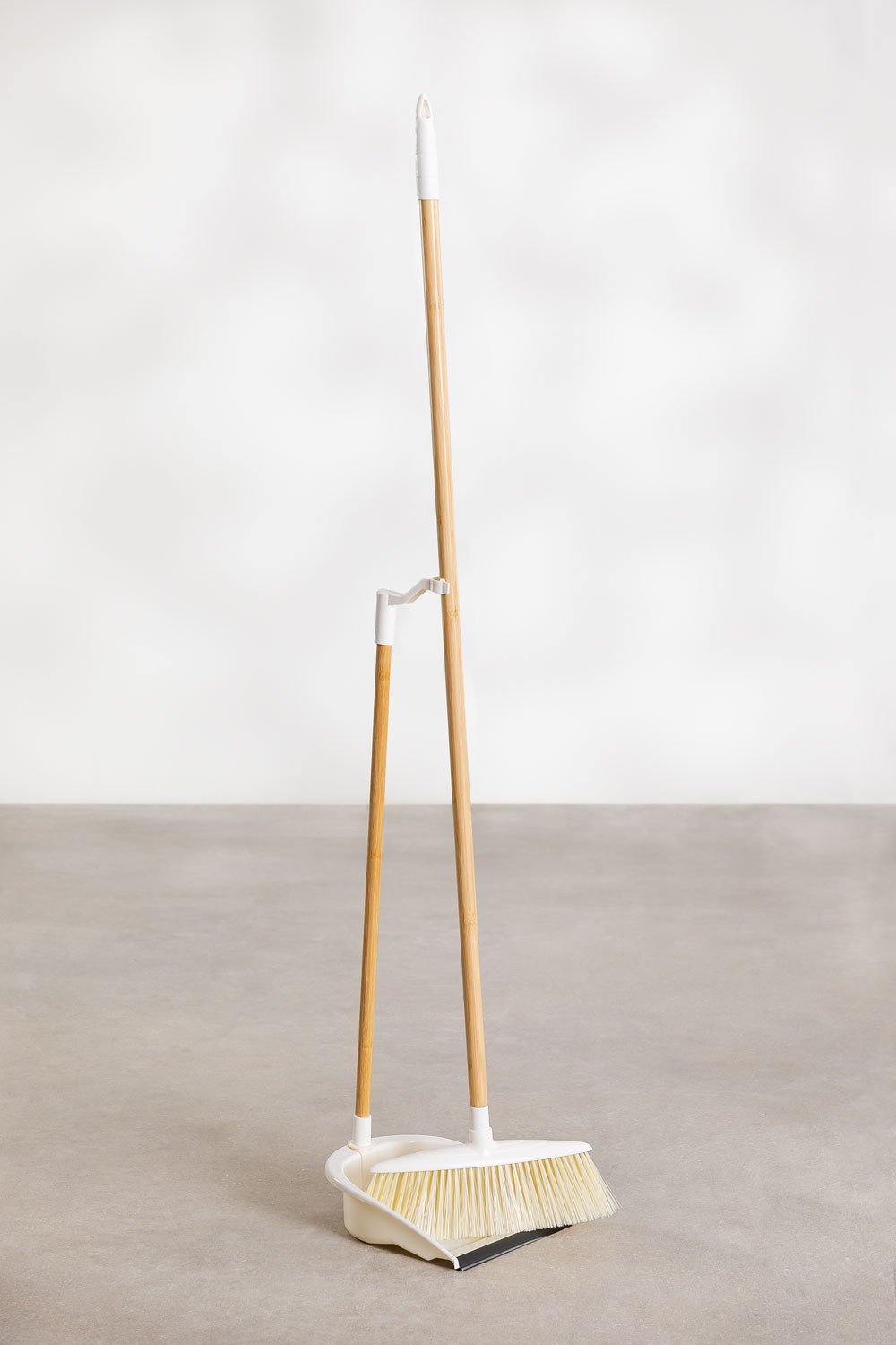 Addis Kehrschaufel & Bambus-Handfeger-Set, Natur, Grau/Holz, 35 x 22 x 6 cm