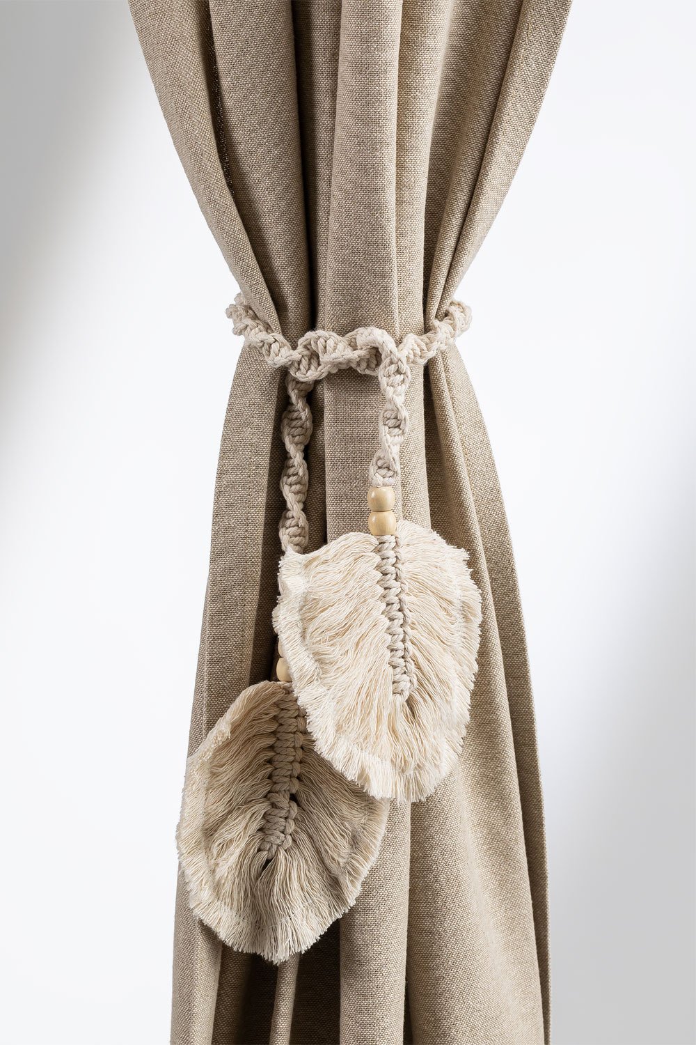 Gardinen Raffhalter Set - 4 Stück Mit Perlen Für Boho Deko Vorhänge