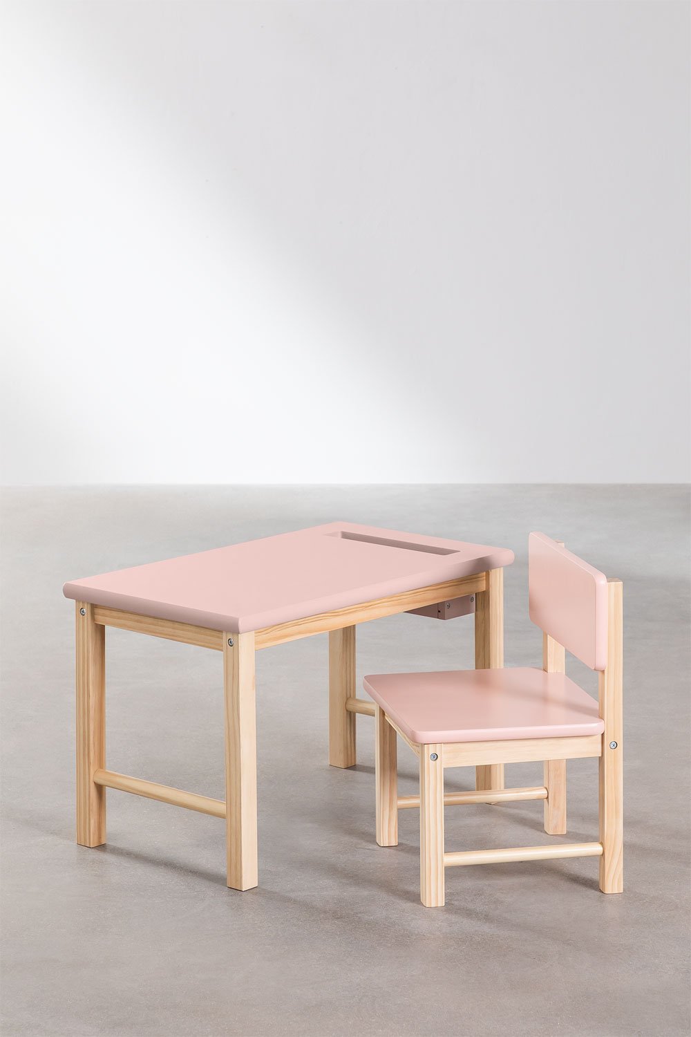 Set mit Tisch und Stuhl aus Holz Dakota Kids , Galeriebild 2