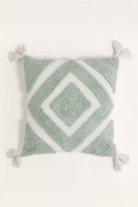 Quadratisches Baumwollkissen (45 x 45 cm) Sowyer