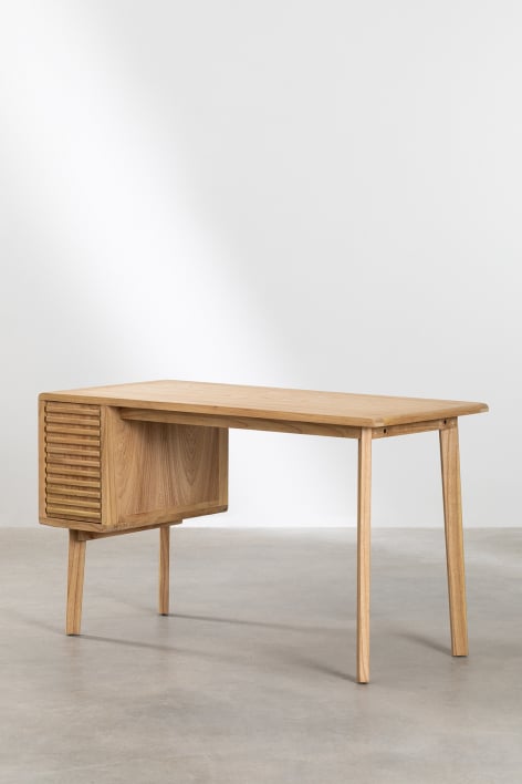 Schreibtisch aus Holz Deleyna