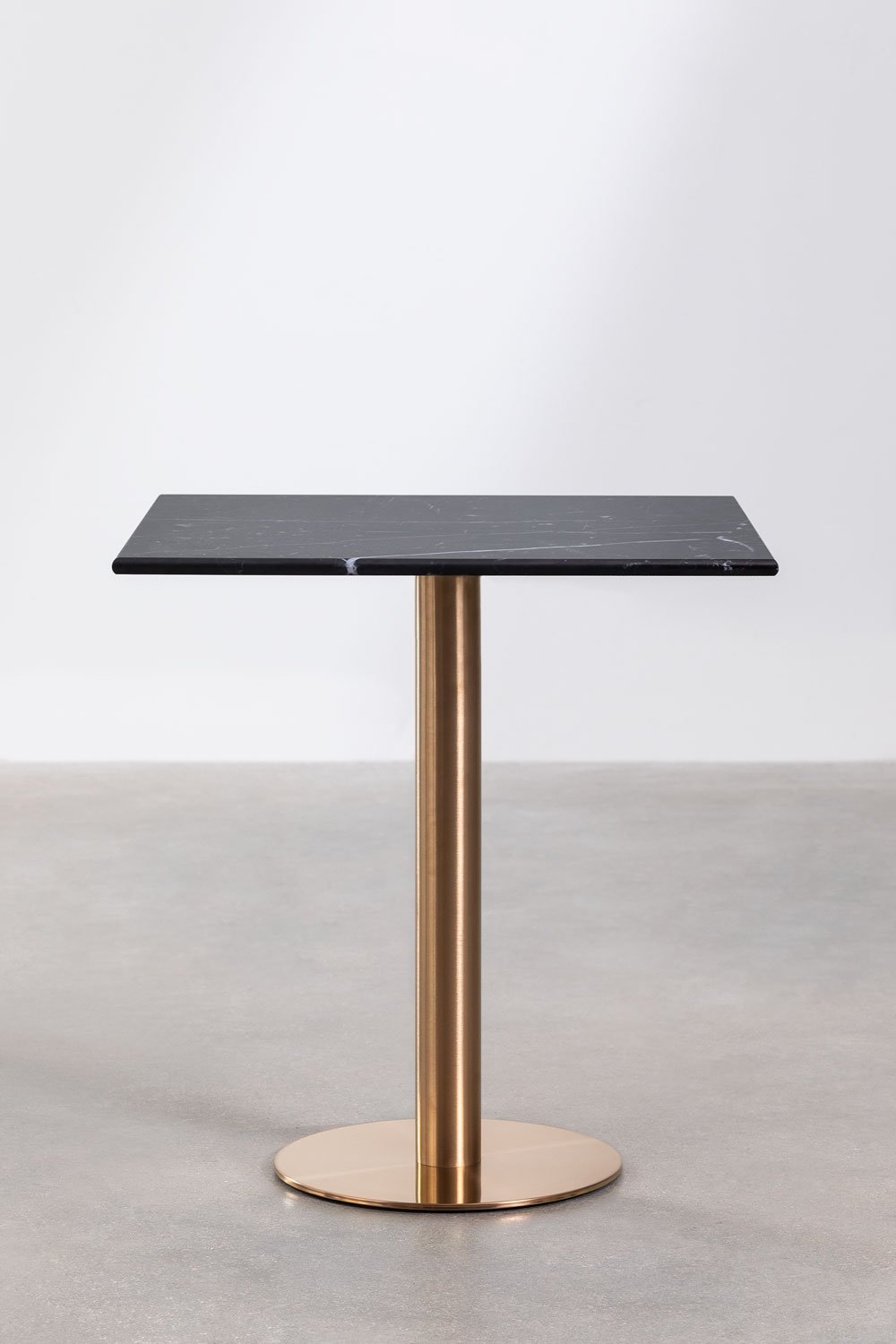 Quadratischer Bartisch aus Cosmopolitan Marmor, Galeriebild 2