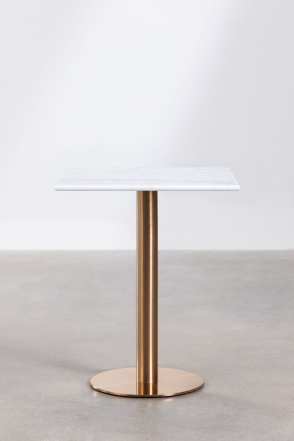 Quadratischer Bartisch aus Cosmopolitan Marmor, Galeriebild 2