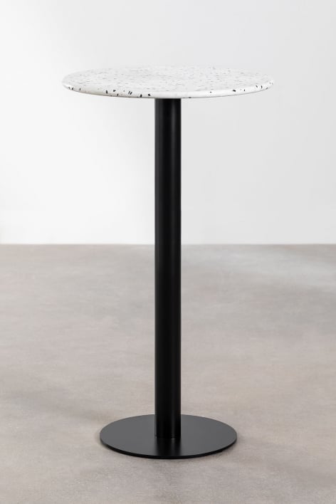 Runder Stehtisch aus Terrazzo (Ø60 cm) Dolce