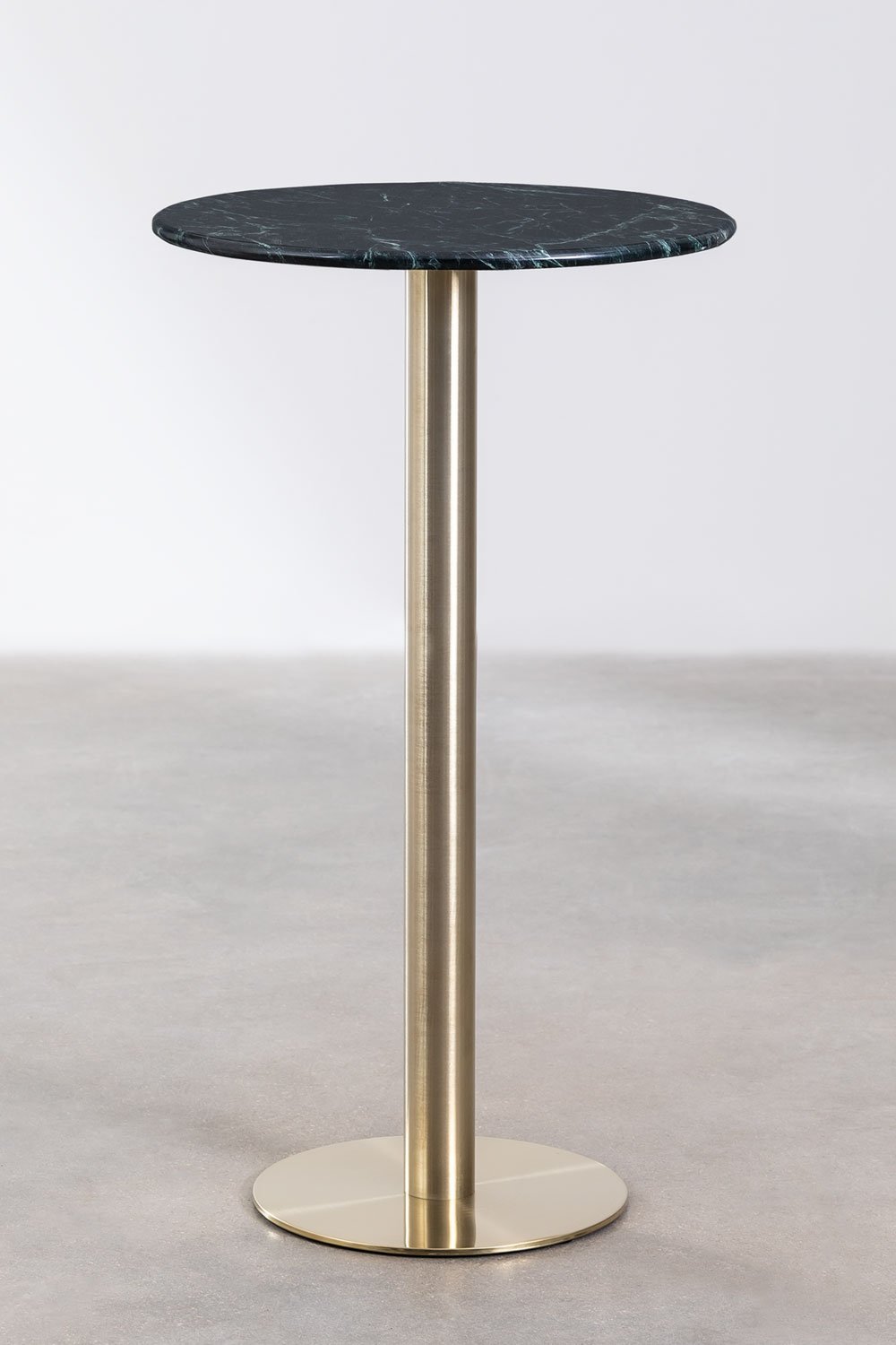 Runder hoher Bartisch aus Marmor (Ø60 cm) Cosmopolitan, Galeriebild 1