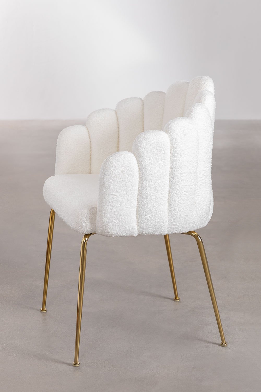 2er Set Esszimmerstühle aus Chenille Markina , Galeriebild 3