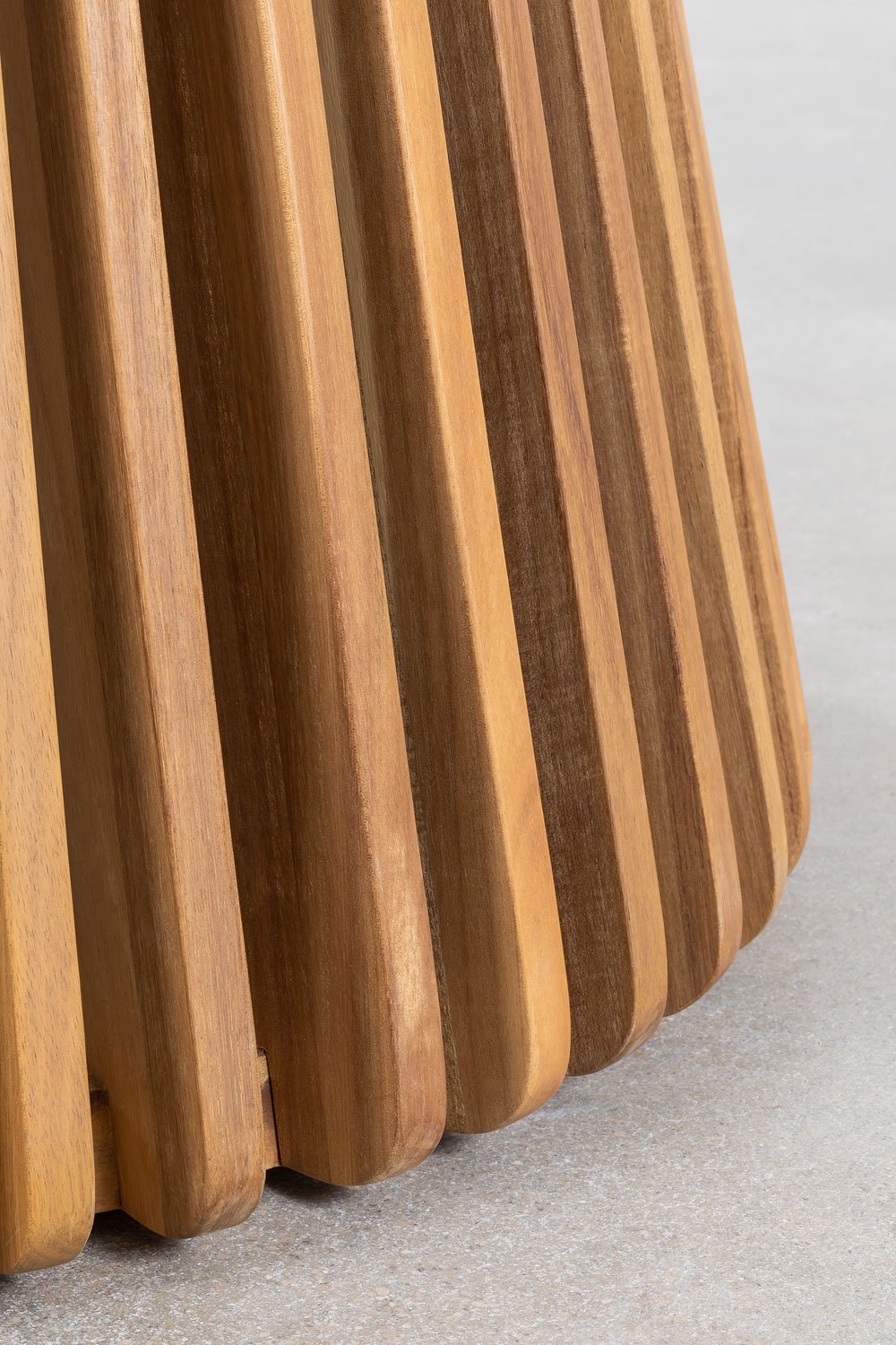 Runder Gartentisch Ø120 cm aus Mura-Akazienholz, Galeriebild 5