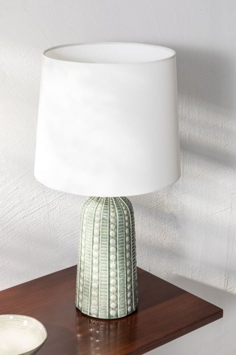 Tischlampe aus Keramik Leinac