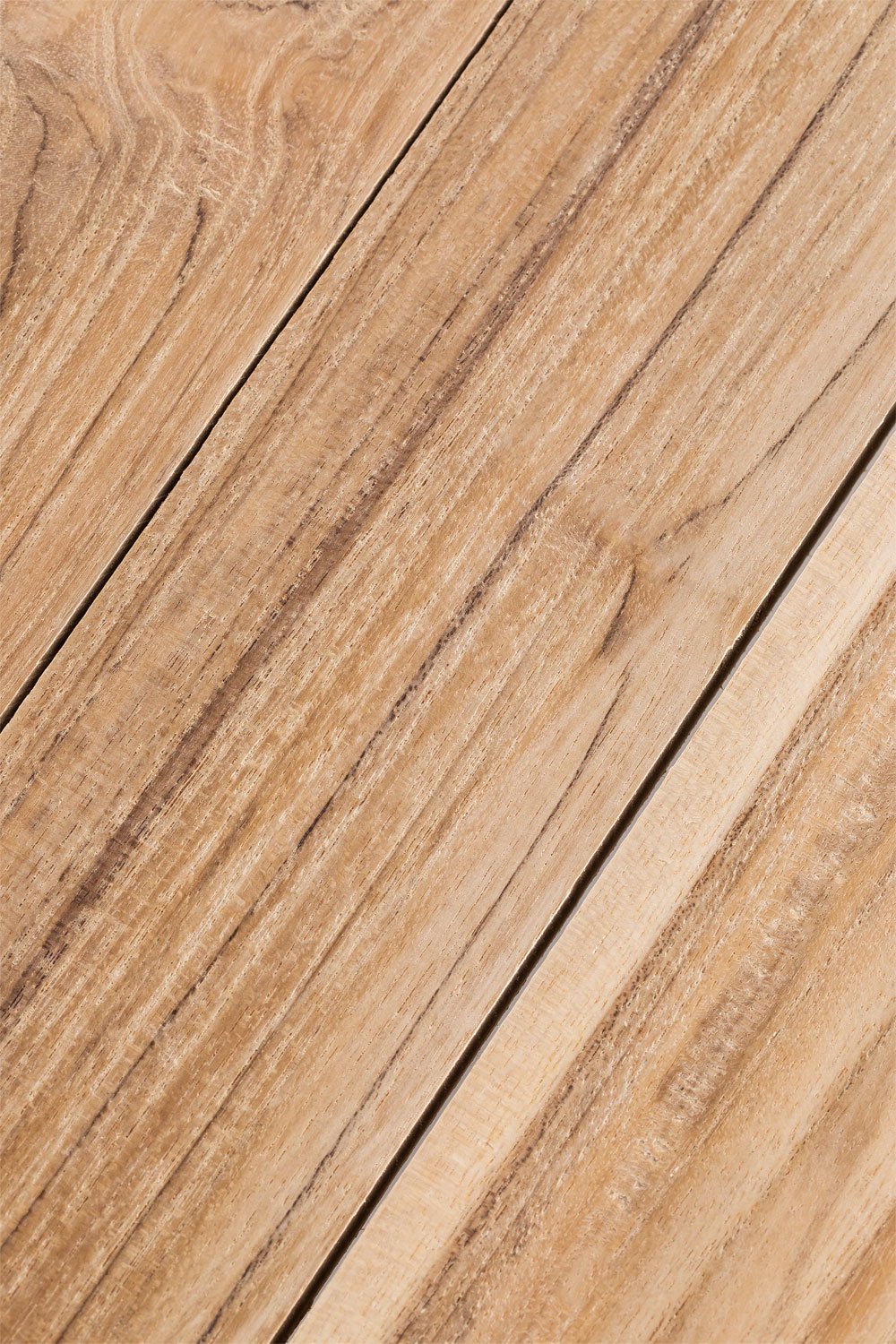 Rechteckiger Gartentisch 135x65cm aus Teakholz Narel, Galeriebild 7