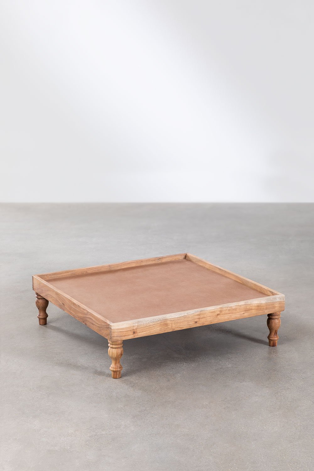Basis für modulares Sofa im Akazienholz-Dhel-Design, Galeriebild 1