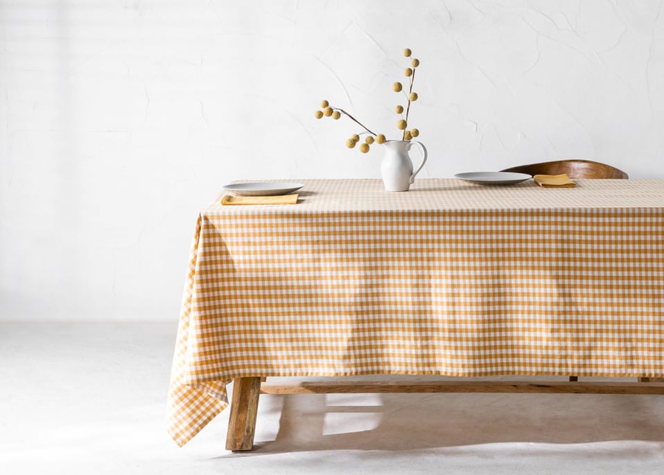 Tischdecke aus Baumwolle (240x140 cm) Elixe