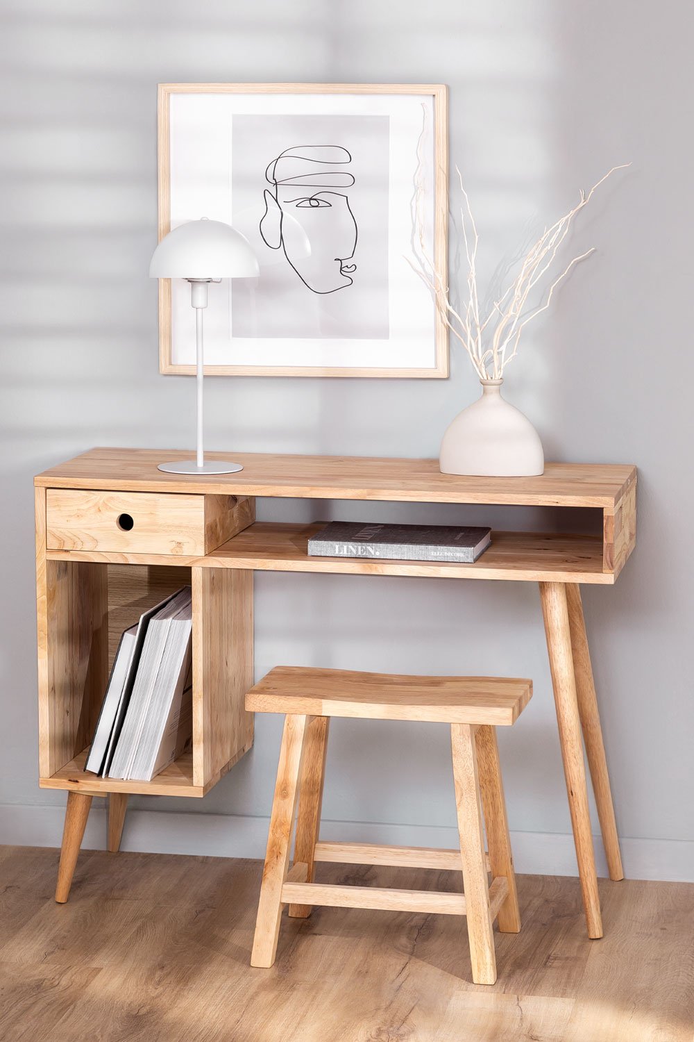 Schreibtisch aus Holz Arlan, Galeriebild 1