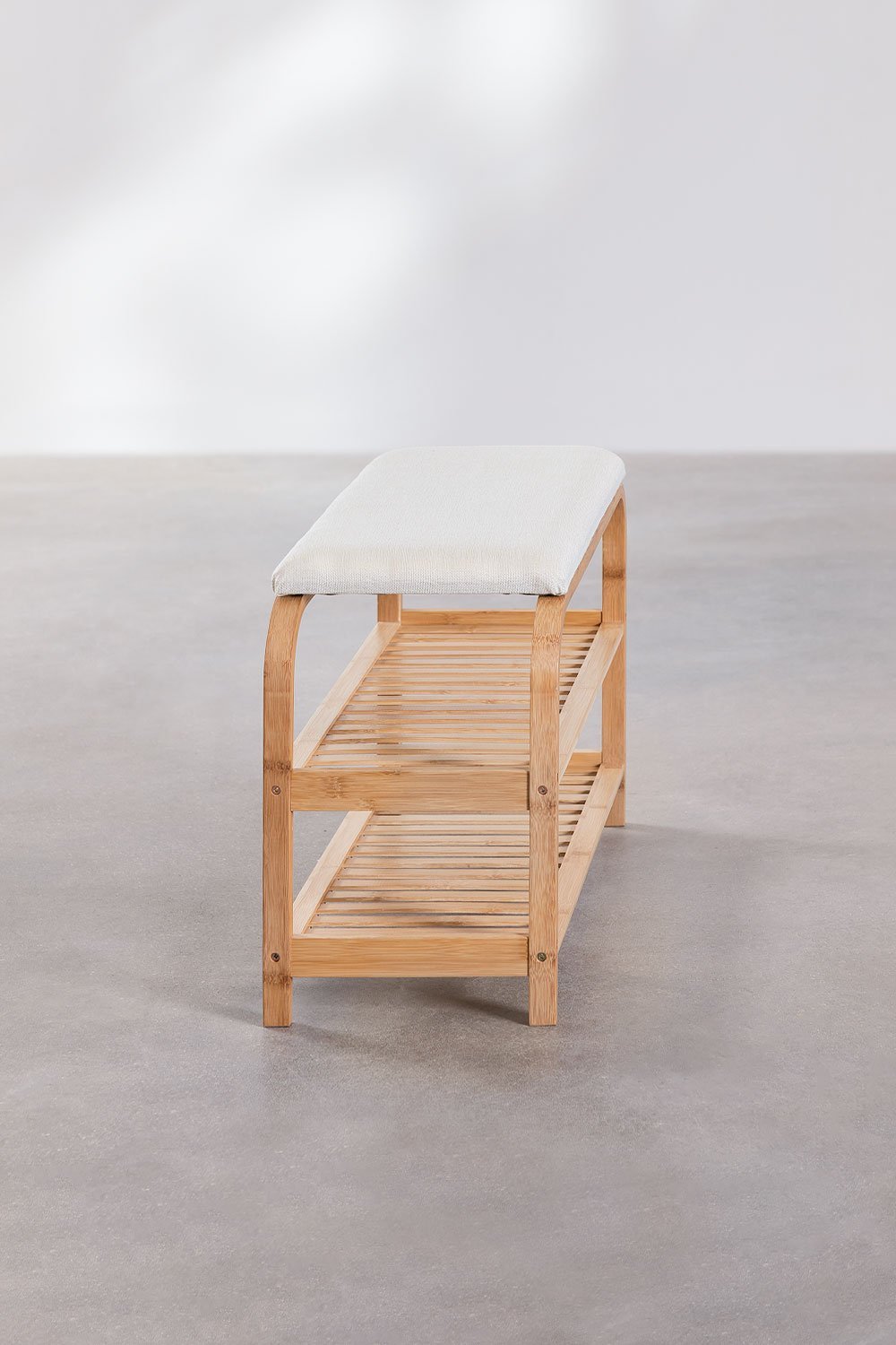 70 cm Schuhbank aus Bambusholz Kaupo, Galeriebild 4