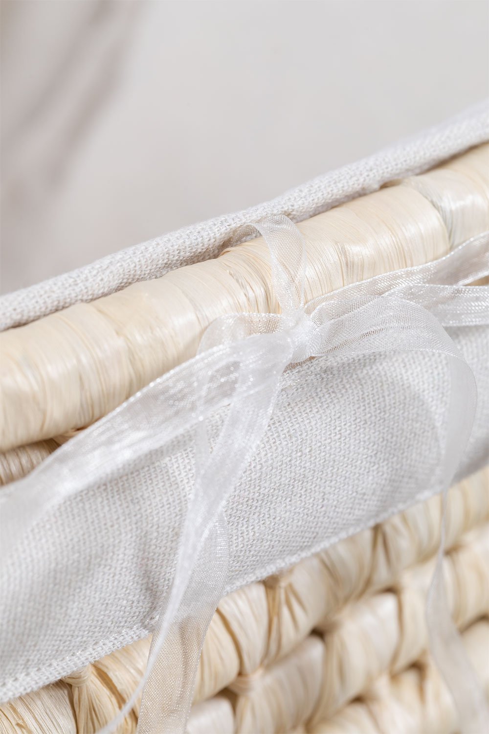 Gepolsterter Korb für Babywiege aus Rattan Fabian, Galeriebild 4