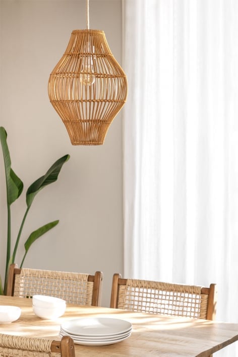 Deckenlampe aus Rattan Maope