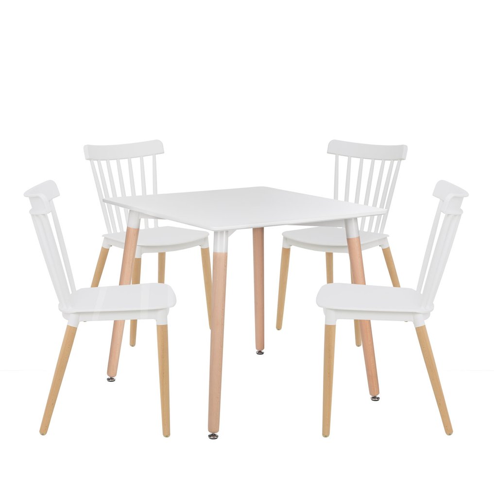 Set aus Tisch (80x80) mit vier Stühlen Royal, Galeriebild 1