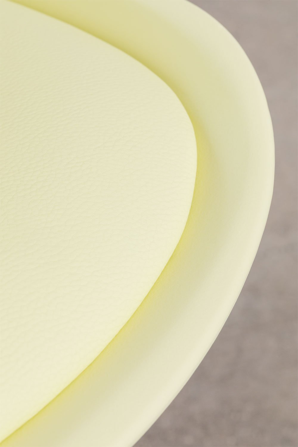 Barhocker 65 cm mit Kissen aus mousse limone Kunstleder Nordic, Galeriebild 5