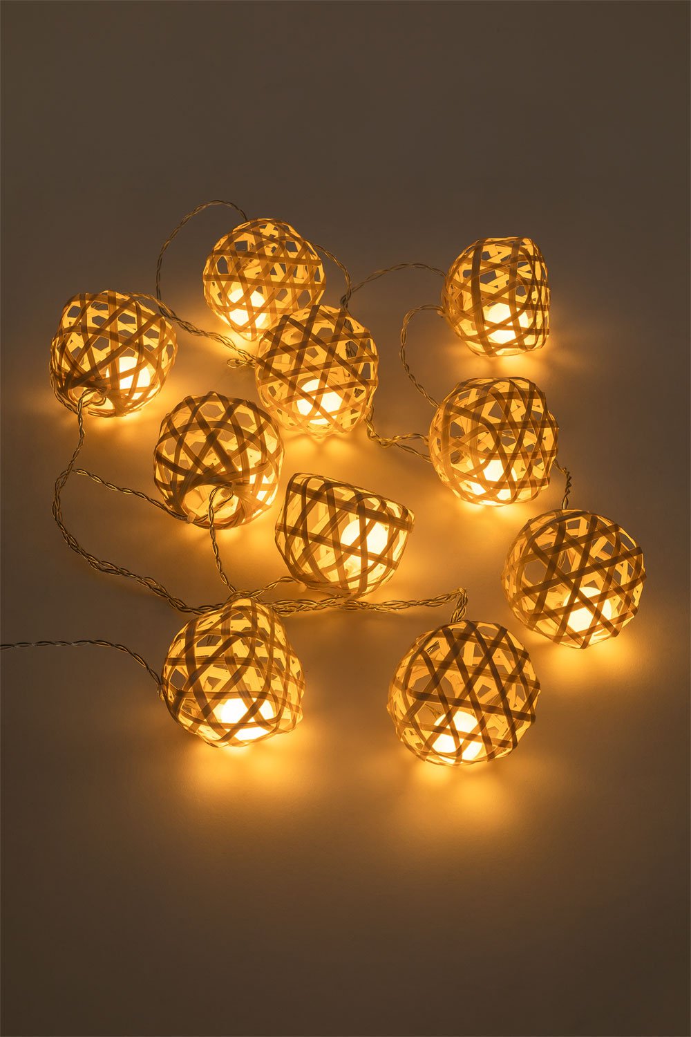 Garten-Lichterkette, Gartenbeleuchtung, Girlande 20 LED-Lampen für Außen  und Innen 12,5 m - sklep internetowy OrionAGD.pl