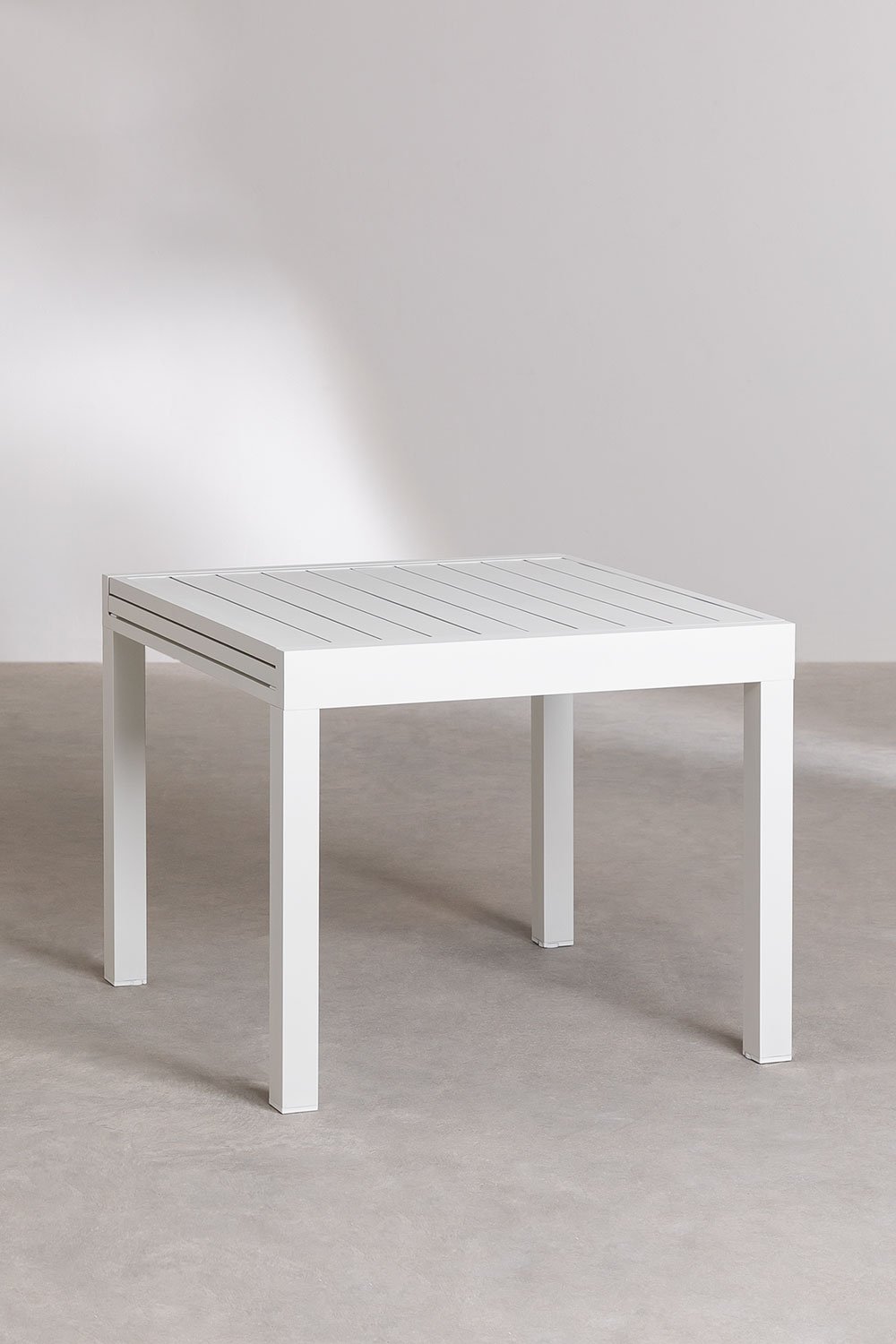 Rechteckiger ausziehbarer Gartentisch aus Aluminium (90-180x90 cm) Starmi, Galeriebild 1