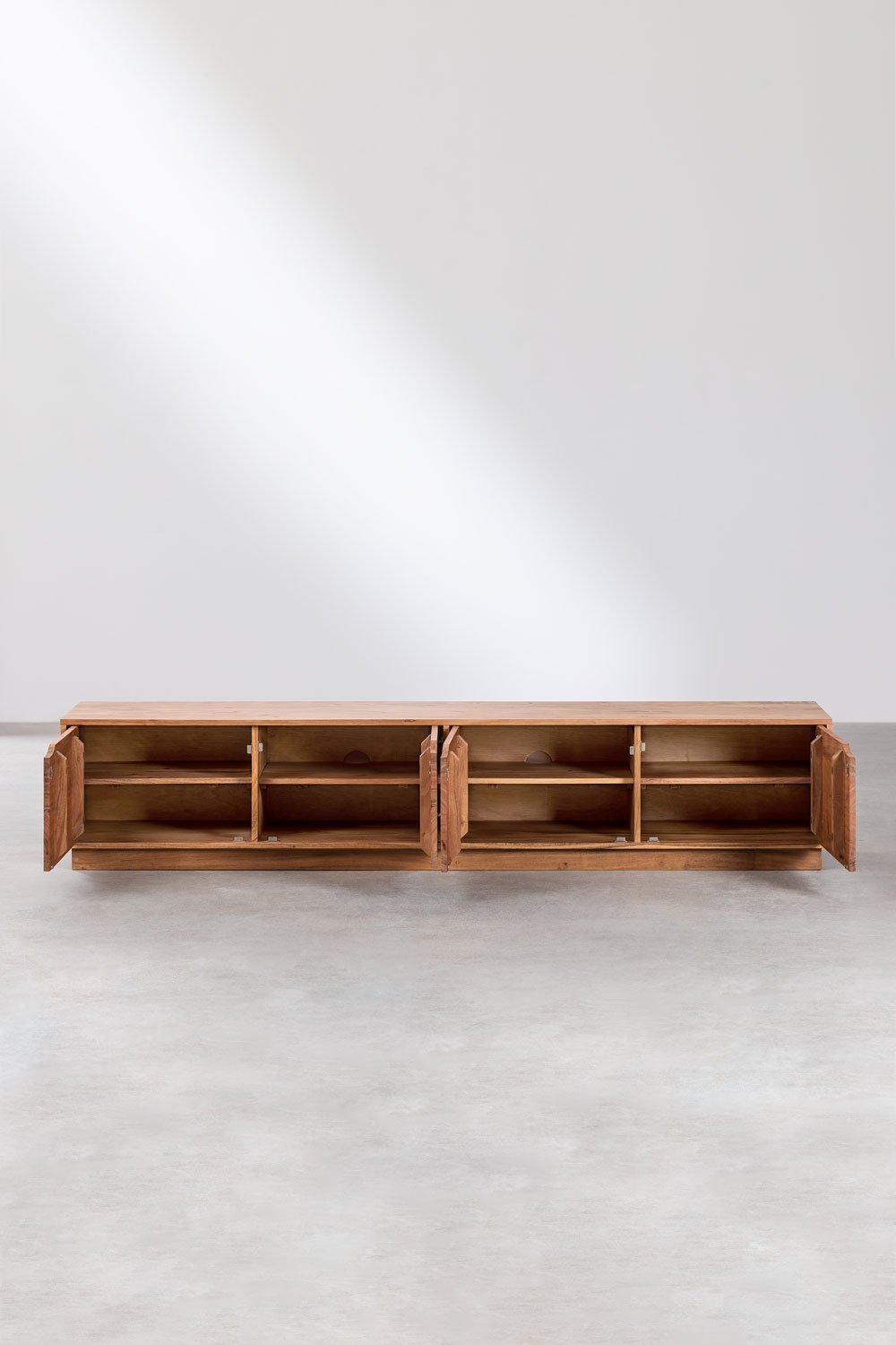 TV-Möbel 200x40 cm aus tasmanischem Akazienholz, Galeriebild 4