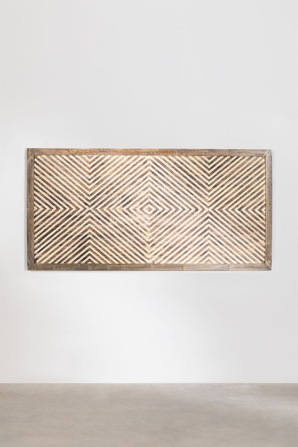 Kopfteil für 150 cm breites Bett aus Alembe-Mangoholz , Galeriebild 2