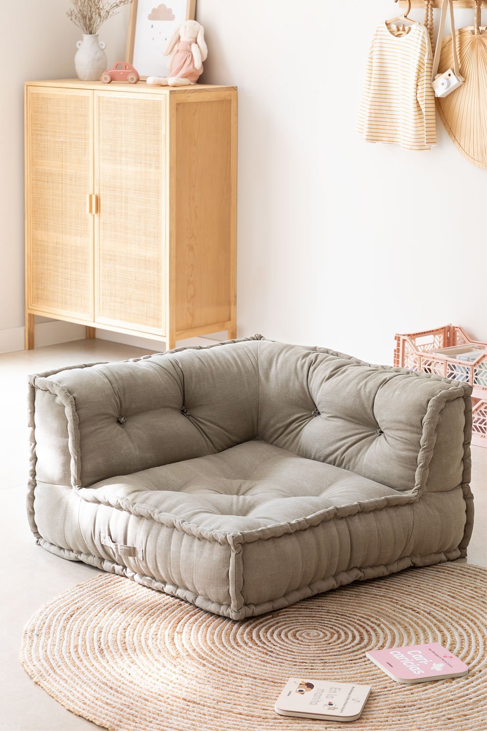 Eckelement für modulares Sofa aus Baumwolle Dhel, Galeriebild 1