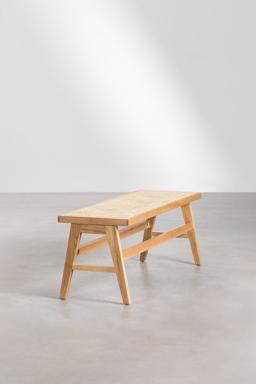 Bank aus Eschenholz und Rattan Lali, Galeriebild 4