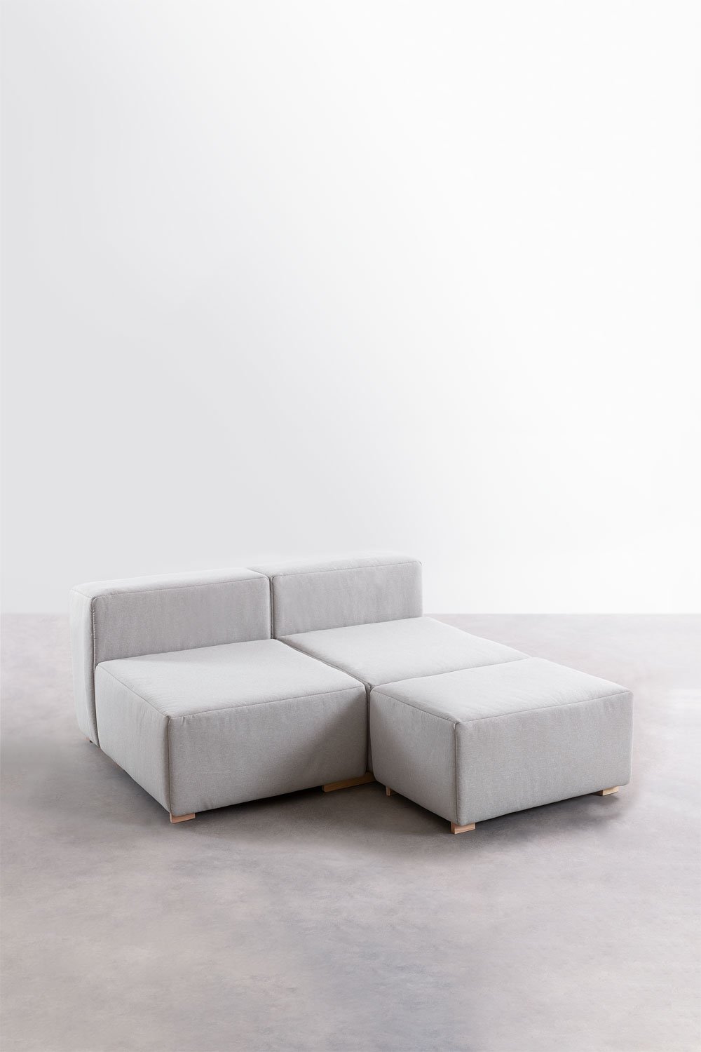 3-teiliges modulares Chaiselongue Sofa Robert, Galeriebild 1