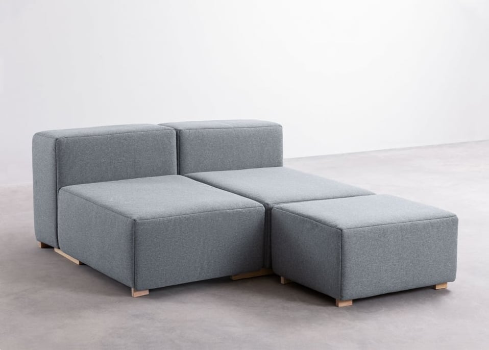 3-teiliges modulares Chaiselongue Sofa Robert